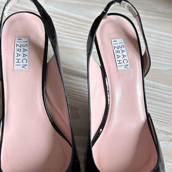 Isaac Mizrahi Slingback Heels size 9 black - Picture 2 of 11